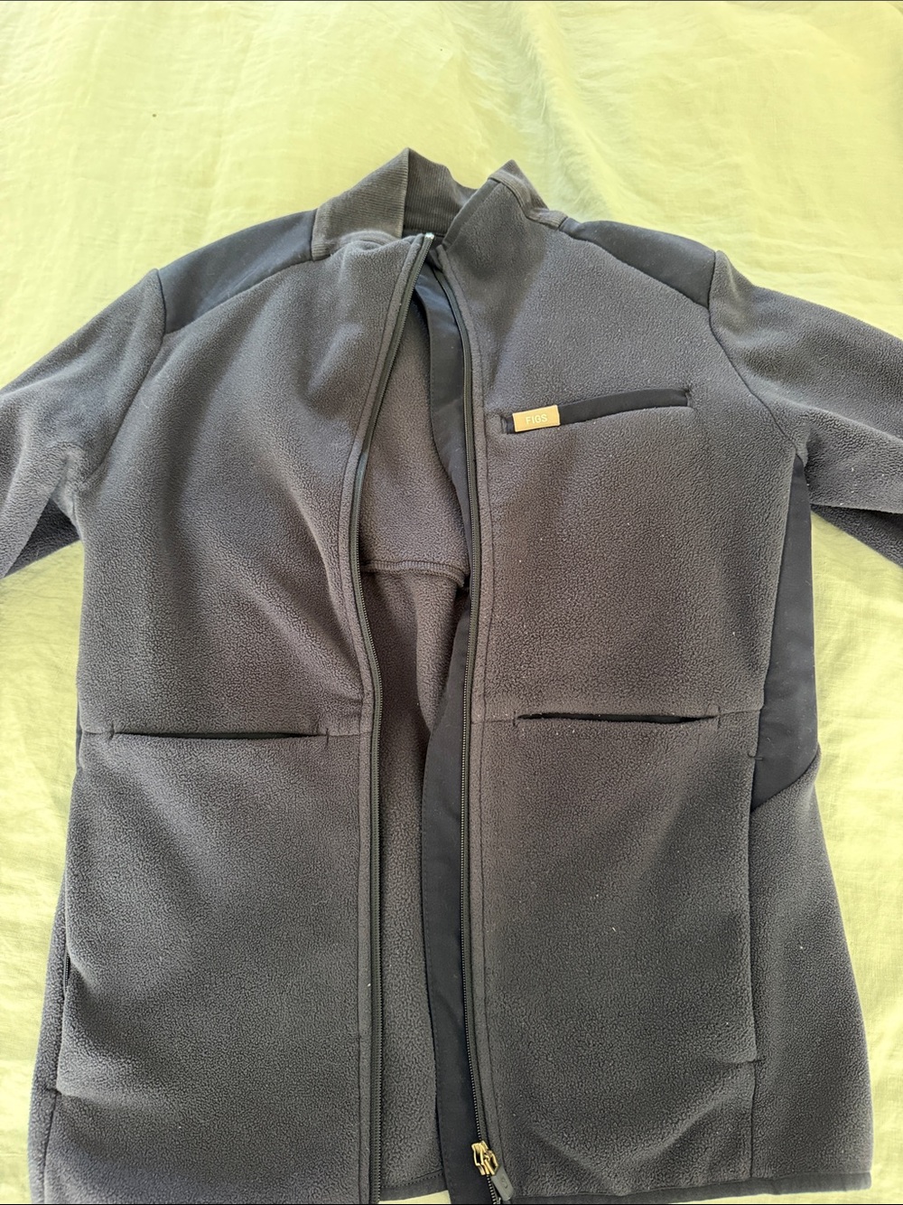 FIGS On-Shift Fleece Jacket Women’s Navy Size Medium